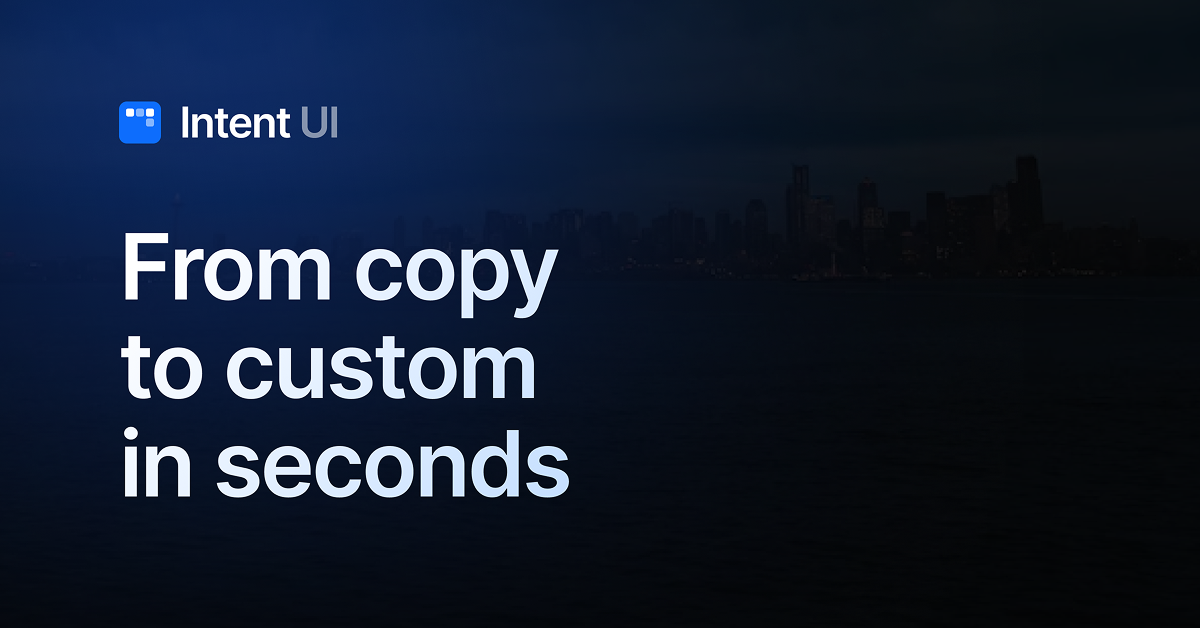 IntentUI: A Tailwind CSS UI Kit for Rapid Prototyping